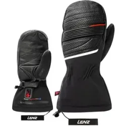 Lenz Beheizbare Handschuhe aus PrimaLoft® Heat Glove 6.0 Finger Cap Mittens Unisex Noir für Herren Größe XS schwarz