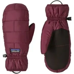 Patagonia Warme und wasserfeste Fäustlinge &ndash; PrimaLoft® Unisex &ndash; Nano Puff Mitts Nano Puff Mitts Berry Fig für Herren Größe L -