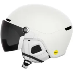 POC Skihelm mit integriertem Visier Obex Visor Hydrogen White/Clarity Universal/Sunny/Grey für Herren Größe 51-54 cm Weiß