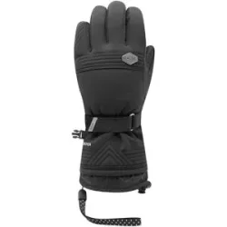 Racer Skihandschuhe aus GORE-TEX ePE und Gänsedaunen G Starz 3 Black für Damen aus Leder Größe 6 schwarz