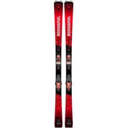 Rossignol Ski Set inkl. Bdg. Pistenski Set Hero Elite Mt Ca K + Nx 12 Konect Gw Black/Hot Red 2025 für Herren aus Holz Größe 175 cm Rot