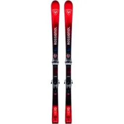 Rossignol Ski Set inkl. Bdg. Pistenski Hero Athlete GS Pro 126-171 + NX10 2027  aus Wolle Kindergröße 158 cm Rot