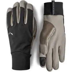 Salewa Technische, winddichte und leichte Handschuhe &ndash; Unisex &ndash; Ortles DST Gloves Ortles DST Gloves Black Out für Herren aus Softshell
