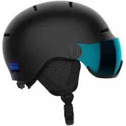 Salomon Skibrille-/Snowboardhelm Orka Visor Black  Kindergröße 49-53 cm schwarz