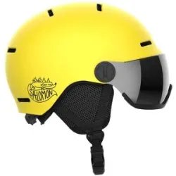 Salomon Skibrille-/Snowboardhelm Orka Visor Vibrant Yellow  Kindergröße M Gelb