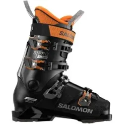 Salomon Skischuhe S/Pro Alpha 100 Gw Black/Dark Grey Met/Orange Tiger für Herren aus Wolle Größe 45 2/3-46 1/3 schwarz