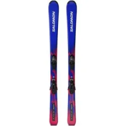 Salomon Ski Set inkl. Bdg. Skis de piste Equipe M + C5 GW JR 2027  Kindergröße 140 cm Blau