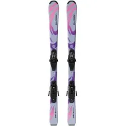 Salomon Ski Set inkl. Bdg. Skis all-mountain Qst M + C5 GW JR Cosmic Sky 2027  Kindergröße 130 cm schwarz