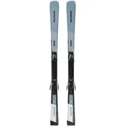 Salomon Ski Set inkl. Bdg. Skis de piste S/Max 10 + M11 GW L80 2027  aus Holz Größe 160 cm Grau