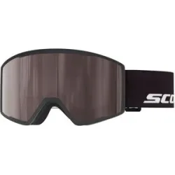 Scott Skibrille Trace Pro Black Silver chrome S2  aus Silikon schwarz