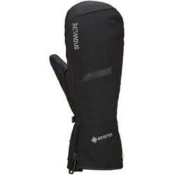 Snowlife Fäustlinge aus GORE-TEX und PrimaLoft® Super GTX Primaloft Mitten Black für Herren aus Leder Größe S schwarz