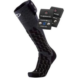 Therm-ic Beheizbare Socken mit Batterien Set Heat Fusion Uni + S-1400B  Größe 45-47 schwarz