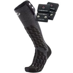 Therm-ic Beheizbare Socken mit Batterien Set Heat Fusion Uni + S-700B  Größe 35-38 schwarz