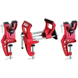 Swix Dreiteiliger Schraubstock Power Pro Vise 155mm  Rot