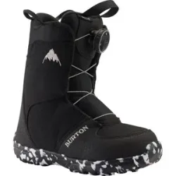 Burton Snowboardboots Grom Boa Black  aus Wolle Kindergröße 28 schwarz