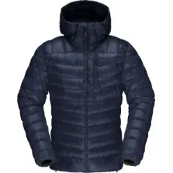 Norrona Doudoune de ski de randonnée en duvet naturel Lyngen Down850 Hood M Indigo Night für Herren Größe M Navy blau