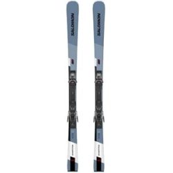 Salomon Ski Set inkl. Bdg. Pistenski S/Max 10 + M11 Gw Copen Blue/Black/White 2025  Größe 165 cm Blau