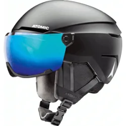 Atomic Skihelm / Snowboardhelm &ndash; Unisex &ndash; Savor Visor Stereo Savor Visor Stereo Black für Herren Größe 59-63 cm schwarz