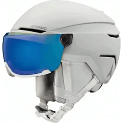 Atomic Skihelm &ndash; Unisex &ndash; Savor Visor Stereo Savor Visor Stereo White Heather für Herren Größe 59-63 cm Weiß