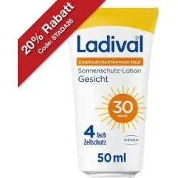 Ladival Empfindl. & Normale Haut Sonnenschutz LSF 30 Gesicht