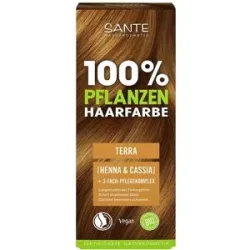 undefined, Pflanzenhaarfarbe mit 3-fach Pflegekomplex terra 04