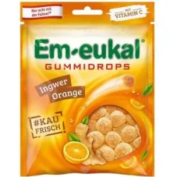 Em Eukal Gummidrops Ingwer-orange zuckerhaltig