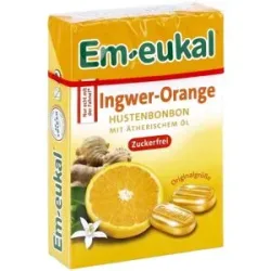 Em Eukal Bonbons Ingwer Orange zuckerfrei Box