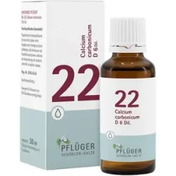 Schüßler-Salze Biochemie Pflüger 22 Calcium carbon.D 6 Tropfen
