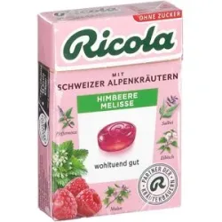 Ricola Himbeere Melisse Bonbons ohne Zucker Box