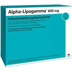 Alpha Lipogamma 600 mg Infusionslösungskonzentrat