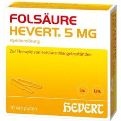 Folsäure Hevert 5 mg Ampullen