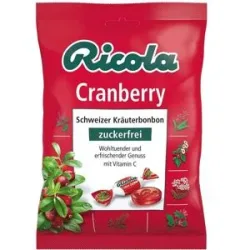 Ricola ohne Zucker Cranberry Bonbons