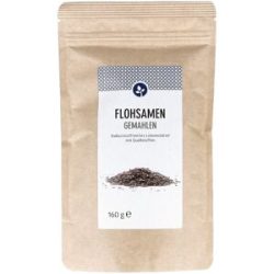 Flohsamen gemahlen Pulver