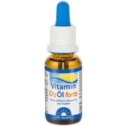 Dr. Jacob's Vitamin D3 Öl forte 2000 IE D3 hochdosiert 640 Tropf