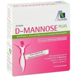 Avitale D-Mannose Plus 2000 mg mit Vitamine und Mineralstoffe Sticks