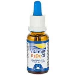Dr. Jacob's Vitamin K2D3 Öl 1000 IE/50 mcg D3+K2 640 Tropfen