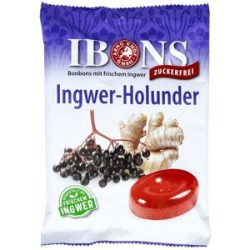 Ibons Ingwer Holunder O.zucker Tüte Lutschbonbons