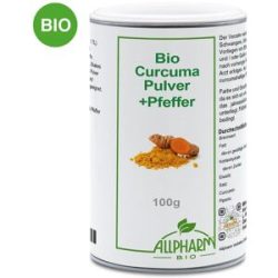 ALLPHARM Bio Curcuma mit Pfeffer Pulver