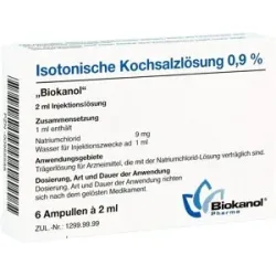 Isotonische Kochsalzlösung 0,9% Biokanol Ampullen