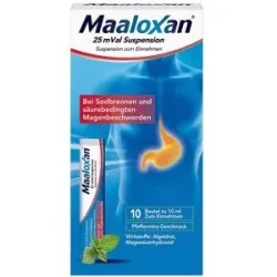 MAALOXAN Suspension bei Sodbrennen mit Magenschmerzen