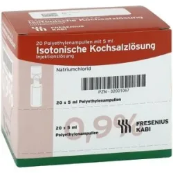 Isotonische Kochsalzlösung 0,9% Plastikampullen