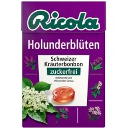 Ricola ohne Zucker Box Holunderblüten Bonbons