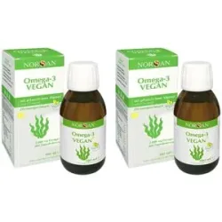 Norsan Omega-3 Vegan Algenöl flüssig 2er Pack