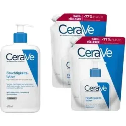 Cerave Feuchtigkeitslotion + 2x Nachfüllpack
