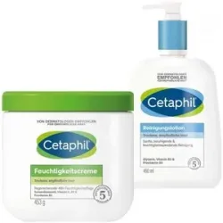 Cetaphil Feuchtigkeitscreme + Reinigungslotion