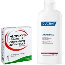 Alopexy 5% Lösung 3x60 ml + Anaphase Begleitshampoo 200ml