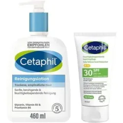 Cetaphil Reinigungslotion + Feuchtigkeitsspendende Gesichtspfleg