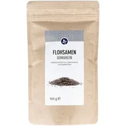Flohsamen gemahlen Pulver