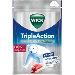Wick Tripleaction Menthol & Cassis ohne Zucker Bon.