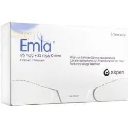 Emla 25 mg/g + 25 mg/g Creme + 12 Tegaderm